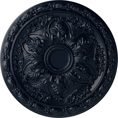 Ekena Millwork Baile Ceiling Medallion (Fits Canopies up to 3 1/4"), Hand-Painted Midnight Dream, 20"OD x 1 5/8"P CM20BLMDF